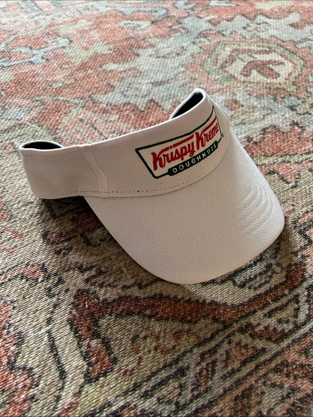 Krispy Kreme White Visor with Logo